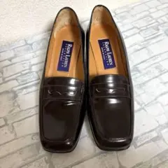 Ralph Lauren ダークブラウン コインローファー35ラルフローレン
