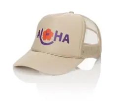 アロハコレクション　ハワイアンエアライン　メッシュキャップ ベージュ アロハコレクション ハワイアンエアライン メッシュキャップ