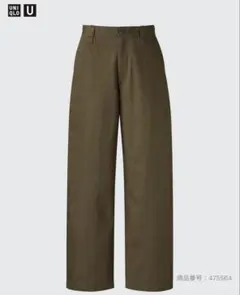 ユニクロ　ワイドフィットチノ　38 DARK BROWN