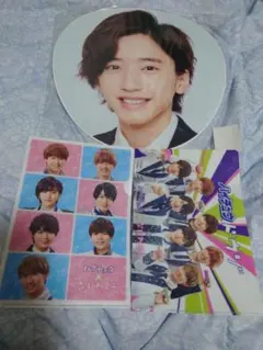 新品未開封 道枝駿佑 うちわ 2019 なにわ男子 クリアファイル 匿名配送