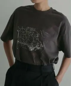 anuke新品タグ付き　Oversize Print T-shirts グレーのサムネイル
