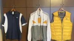 3点セットadidas ネイビー ホワイト ポロシャツ