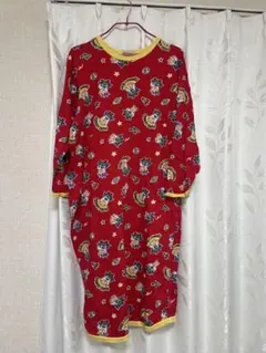 mikiHOUSE ミキハウス　柄 赤 長袖　ワンピース　レディース