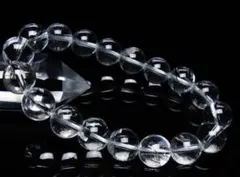 ヒマラヤ爆彩水晶ブレスレット9㎜サイズ16.3㎝。キラキラ豪華です。