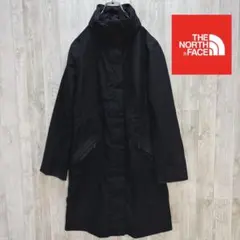 【海外限定】　ノースフェイス　ブラック　ロングコート　ハイベントレディースＳ
