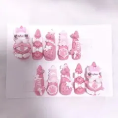 ♡ ネイルチップ ♡ 量産型 地雷系 ピンク 可愛い