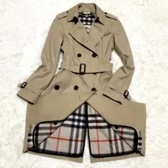 未使用級✨バーバリー トレンチコート ライナー カシミア 現行 メガチェック M