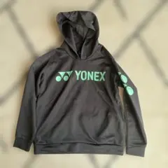 YONEX フード付きウォームアップウェア グレー JL 135-145
