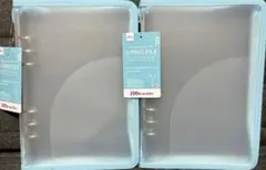 【即日発送】ダイソー A5 6リングファイル ブルー 2セット シール帳　推し活