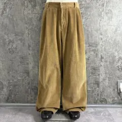90s Vintage 2tuck baggy corduroy slacks