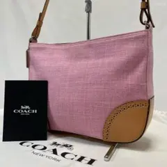 【極美品】コーチ ソーホー ワンハンドバッグ レザー キャンバス 肩掛け