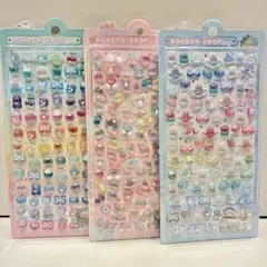 3点セット♥︎ボンボンドロップシールミニ♥︎めろめろ♥︎なないろ♥︎ゆめいろ①