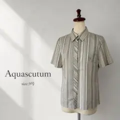 W美品　aquascutum シンプル　シャツのサムネイル