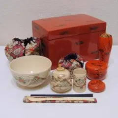 茶箱セット 茶道 茶道具 茶器 一式 揃え 揃い 抹茶 お茶 インテリア 茶会