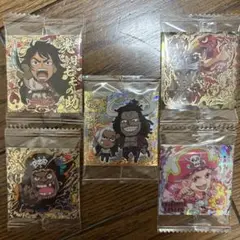 ウエハースシール5枚セット　 〜ワンピース&なぜかいるアヴドゥル〜