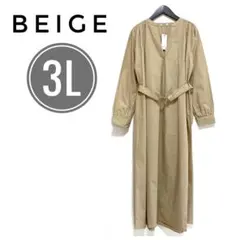 ラスト1点✨大きいサイズ 2way スキッパー コットンツイル ロングワンピース