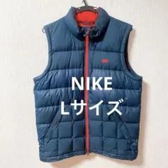 海外モデル NIKE ネイビー ダウンベスト