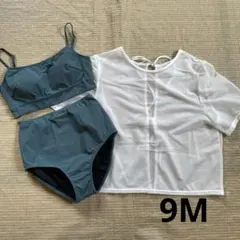 g-85★サンプル★新品★ブラックシャーク水着★9Mビキニ　レディース水着