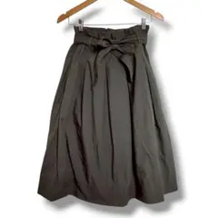UNIQLO フレアスカート Mサイズ　オリーブグリーン　ユニクロ　カーキ色