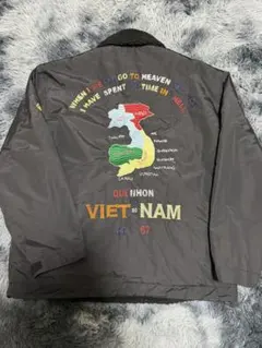 激レア　Mサイズ　アールディーズ　刺繍 ベトナム　コーチ　ボア　ジャケット　黒