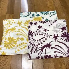 アジアン雑貨購入　クッションカバー3色セット