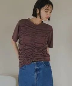 新品 LOWRYS FARM ローリーズファーム シャーリングＴＥＥ Tシャツのサムネイル