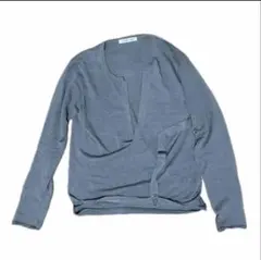 【美品】Helmut Lang シアーニット ロングスリーブ ドレープネック 美品】Helmut Lang シアーニット ロングスリーブ ドレープネック