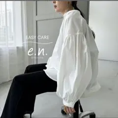 evernavy エバーネイビー イージーケア ボリューム シャツ Mのサムネイル