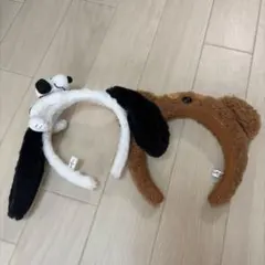 ユニバ カチューシャ スヌーピーandティム セットのサムネイル