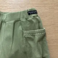 ブリーズ　スウェット　パンツ　裏毛　サルエル　裾リブ　グリーン　100