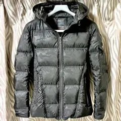 NICOLE CLUB FOR MEN ブラック迷彩 ダウンジャケットMサイズ