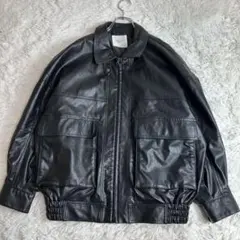 FREAK'S STORE フェイクレザージャケット ブルゾン Free