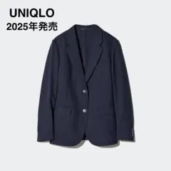 【美品】UNIQLO 2025年発売 感動ジャケット ネイビー Mサイズ
