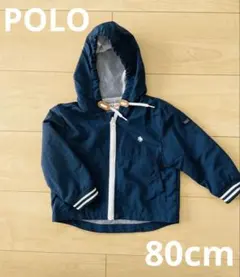 POLO 春　ネイビー アウター 80cm
