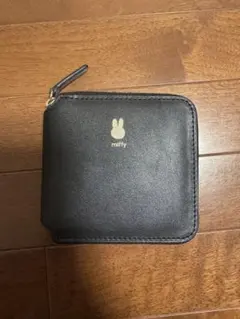 miffy ブラック 二つ折り財布