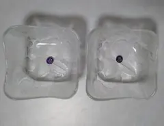 ADERIA GLASSガラス角鉢２個 MADE IN JAPAN【未使用品】のサムネイル
