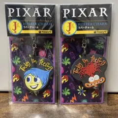 PIXAR Happyくじ ラバーチャーム ヨロコビ＆シンパイ 2種セットのサムネイル