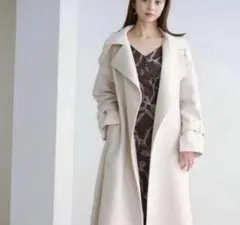 snidel ウールカシミヤスタンドカラーコート アイボリー サイズ0