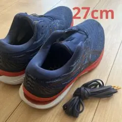 ASICS ランニングシューズ ネイビー/レッド