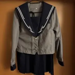 セーラー服上下セット グレーとネイビー