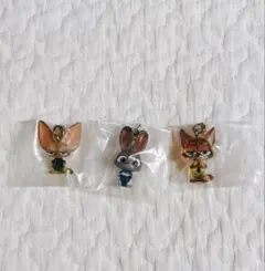 ズートピア　めじるしアクセサリー　ジュディ　ニック　フィニック　3点セット