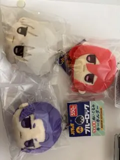 ブルーロックじとっと（JITOT）フェイス ぬいぐるみキーホルダー 3点