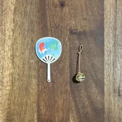 リカちゃん バービー人形 和装小物 うちわ(金魚 赤) ヨーヨーのサムネイル