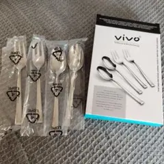 vivo デザートスプーンとフォーク4本セットのサムネイル
