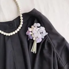 109ハンドメイドコサージュ布花ブローチ入学式卒業式結婚式ナチュラルオケージョン