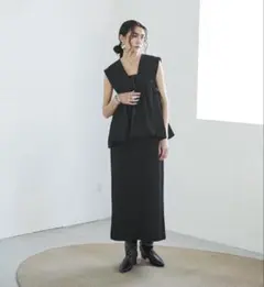 Aga YAMADAYA Vネックコクーンワンピース - メルカリ