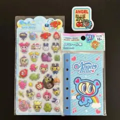 エンジェルブルー　シール帳　ししゅうステッカー