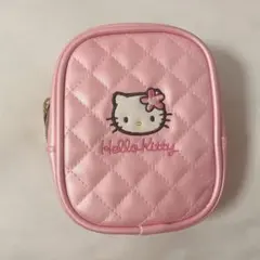 Hello Kitty キルティング ポーチ ピンクのサムネイル
