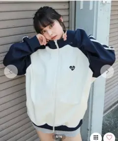 WEGO ラグランライン トラックジャケット ブルーソノタのサムネイル