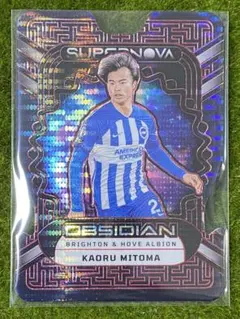 23-24 PANINI OBSIDIAN 三笘薫 RED (xx/75)